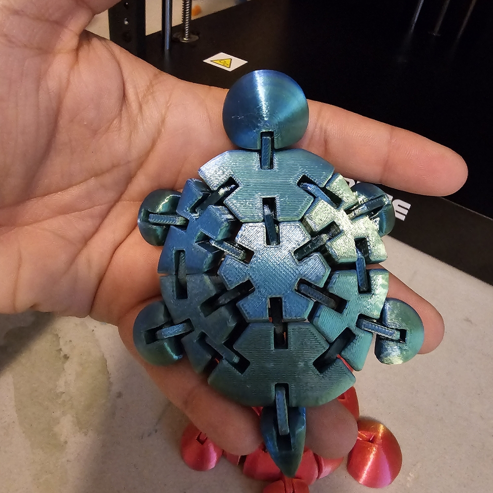 Blue Turtle Shaped Puzzle